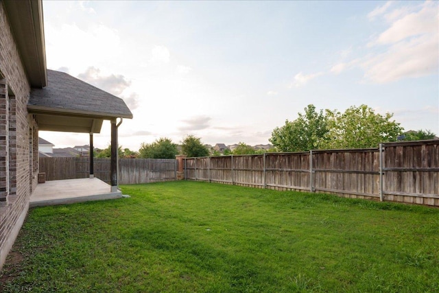 423 Leadtree Loop, Buda, TX 78610 - fenced backyard featuring a patio area