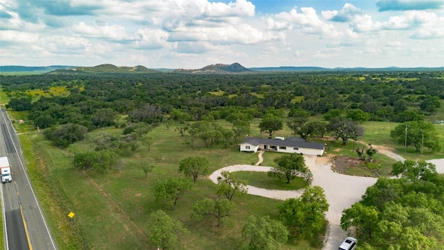 2340 E State Highway 71, Llano, TX 78643 - view from above of property with a forest and mountains