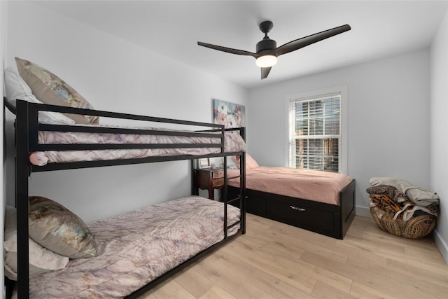 120 Acapulco Dr, Lakeway, TX 78734 - bedroom featuring light wood-style floors and a ceiling fan