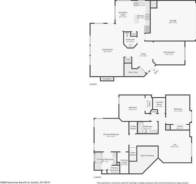 14009 Rountree Ranch Ln, Austin, TX 78717 - home floor plan