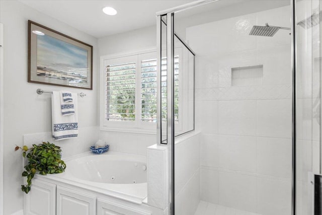 2003 Rain Water Dr, Austin, TX 78734 - full bath with a stall shower and a tub with jets