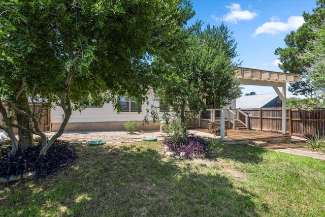2003 Rain Water Dr, Austin, TX 78734 - view of yard with a pergola and a patio