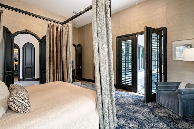 2621 Exposition Blvd, Austin, TX 78703 - bedroom with access to outside and arched walkways
