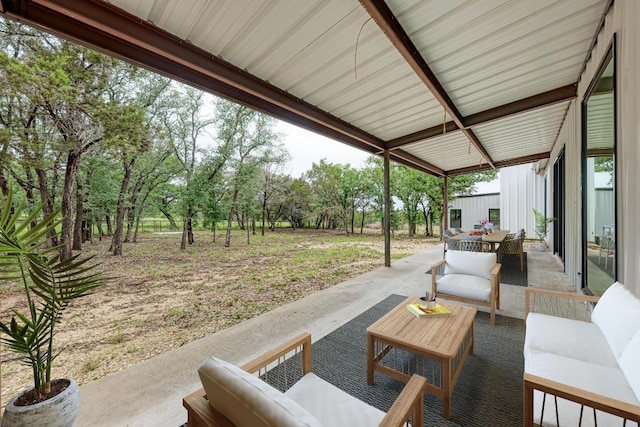 4190 W Fm 243, Bertram, TX 78605 - view of patio / terrace featuring an outdoor hangout area