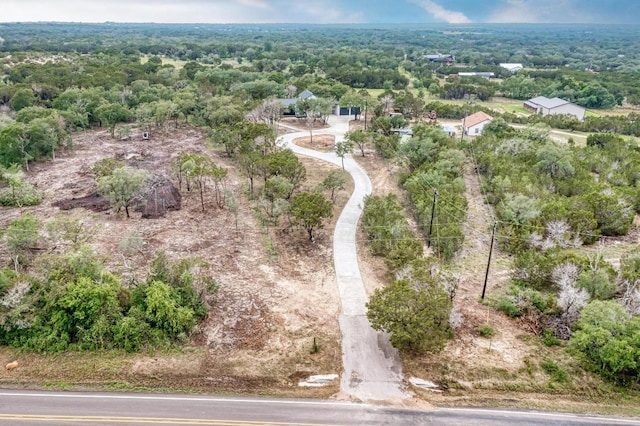 4190 W Fm 243, Bertram, TX 78605 - aerial overview of property's location featuring a heavily wooded area