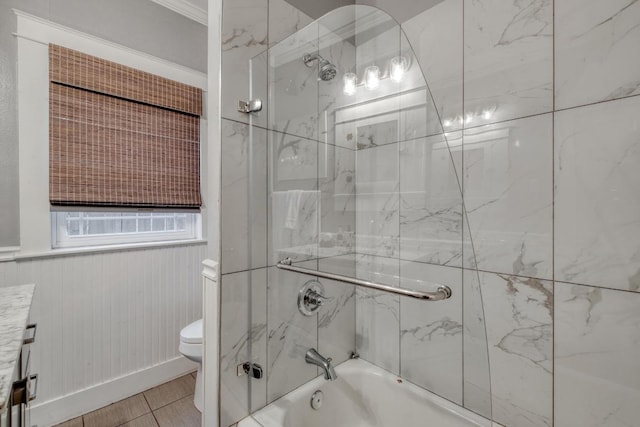 1706 Pennsylvania Ave, Austin, TX 78702 - full bathroom with bath / shower combo with glass door and vanity