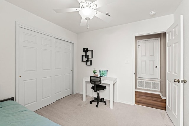 509 Big Bend Trl, Taylor, TX 76574 - carpeted office featuring ceiling fan and baseboards