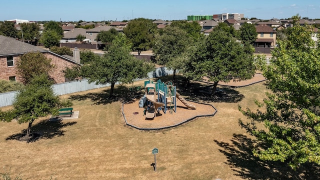 509 Big Bend Trl, Taylor, TX 76574 - aerial perspective of suburban area with a recreational park