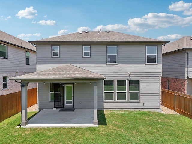 104 Kulmbacher Dr, Austin, TX 78728 - rear view of house with a patio area and a shingled roof