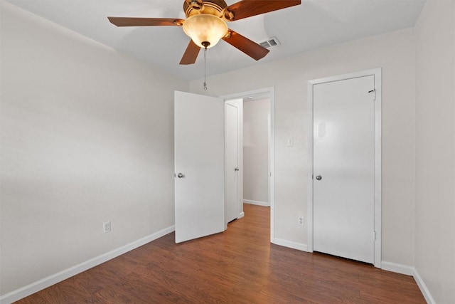 8407 Bargamin Dr, Austin, TX 78736 - unfurnished bedroom with wood finished floors and ceiling fan