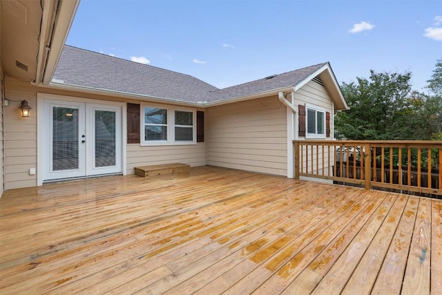 8407 Bargamin Dr, Austin, TX 78736 - wooden terrace featuring french doors