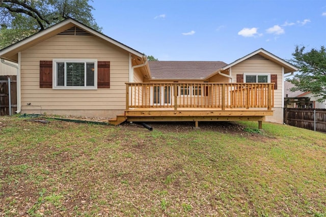 8407 Bargamin Dr, Austin, TX 78736 - rear view of house featuring a deck