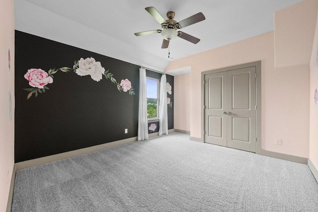 8108 Turning Leaf Cir, Lago Vista, TX 78645 - unfurnished bedroom with carpet, baseboards, and ceiling fan