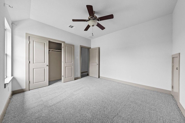 8108 Turning Leaf Cir, Lago Vista, TX 78645 - unfurnished bedroom featuring light carpet, baseboards, a closet, and a ceiling fan