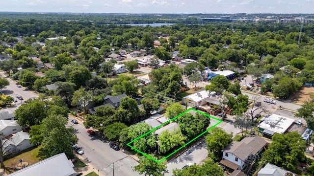 111 Adam L Chapa Sr St, Austin, TX 78702 - aerial view of residential area featuring property parcel outlined