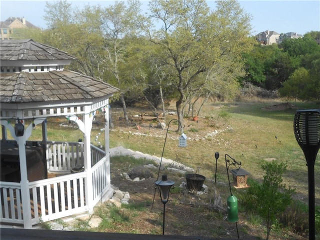 159 Catfish Cv, Dripping Springs, TX 78620 - view of yard with a gazebo