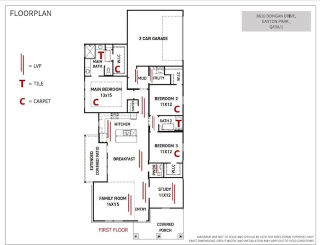8610 Dongan Dr, Austin, TX 78744 - property floor plan
