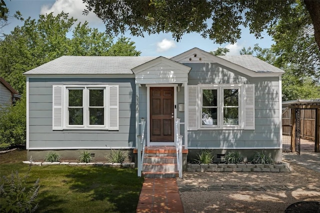 5306 Harmon Ave, Austin, TX 78751 - view of front of house with roof with shingles and crawl space