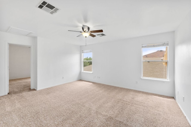 18109 Canopy Ln, Manor, TX 78653 - spare room with ceiling fan, carpet flooring, and baseboards