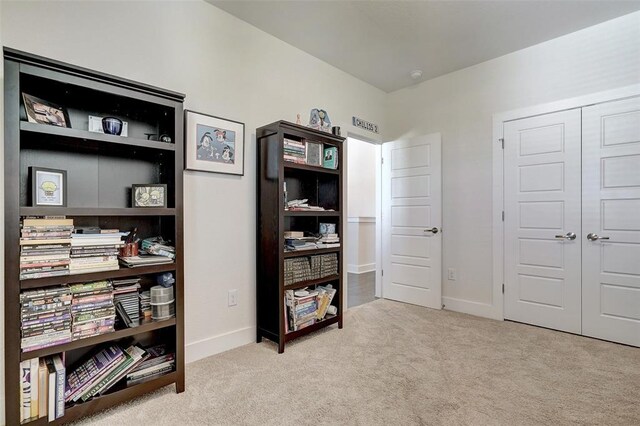 1801 Roseburg Dr Unit 29, Austin, TX 78754 - interior space featuring carpet floors, a closet, and baseboards