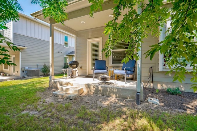 1801 Roseburg Dr Unit 29, Austin, TX 78754 - view of patio with central air condition unit