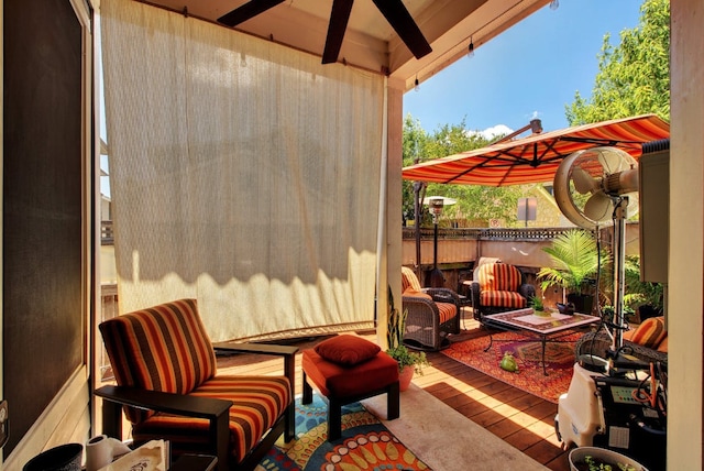 3808 Mattie St, Austin, TX 78723 - view of patio with an outdoor living space