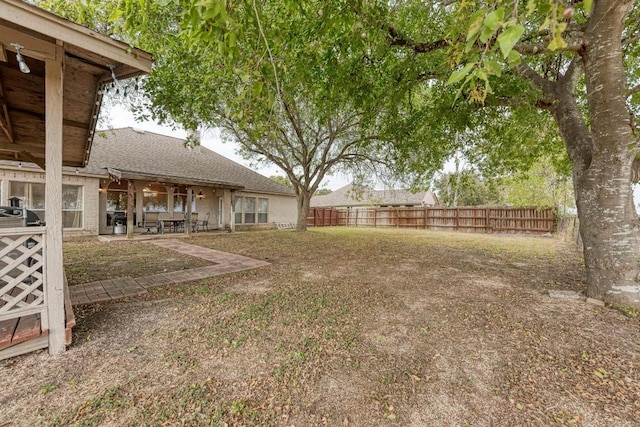 1610 Meadow Ln, Lockhart, TX 78644 - view of yard with a patio area
