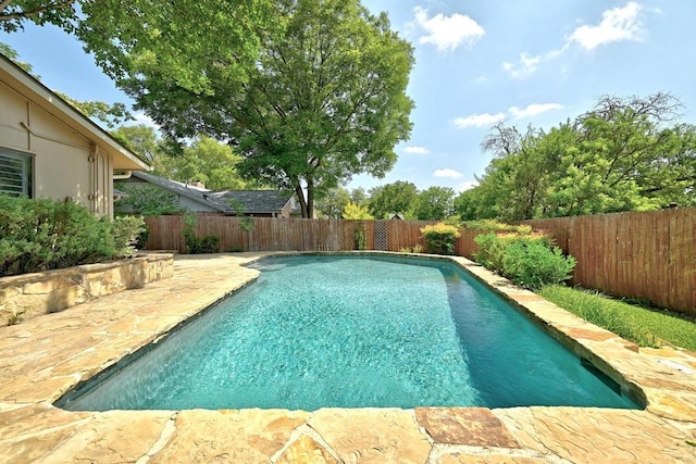 6903 Moonmont Dr, Austin, TX 78745 - view of swimming pool featuring a fenced backyard and a patio area