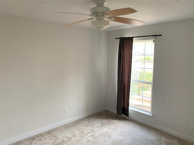 4102 Glendale Ln, Lago Vista, TX 78645 - empty room featuring light carpet and ceiling fan