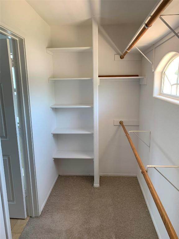 4102 Glendale Ln, Lago Vista, TX 78645 - walk in closet featuring light carpet