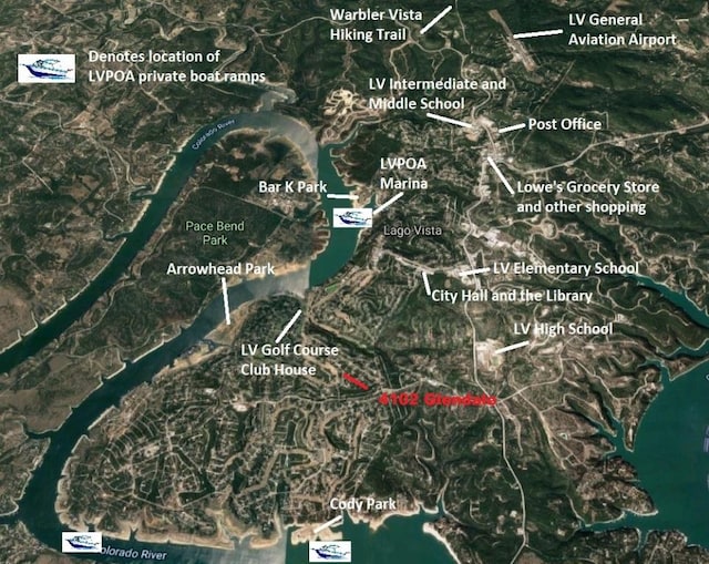 4102 Glendale Ln, Lago Vista, TX 78645 - map / location