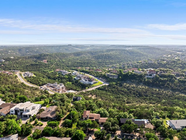1607 The High Rd, Austin, TX 78746 - aerial view of residential area featuring a forest