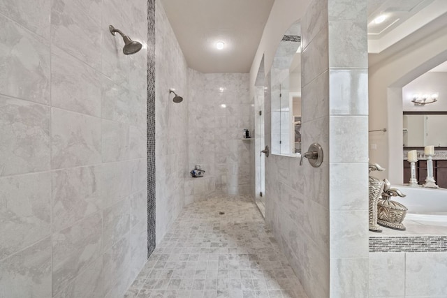 2329 Sandorna Ct, Leander, TX 78641 - full bath featuring tiled shower