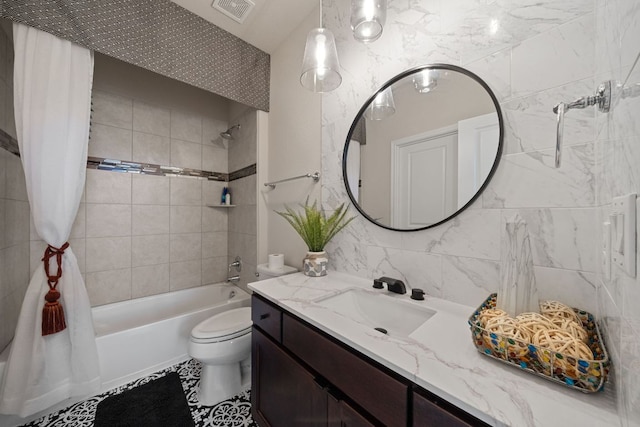 2329 Sandorna Ct, Leander, TX 78641 - bathroom with shower / tub combo with curtain and vanity
