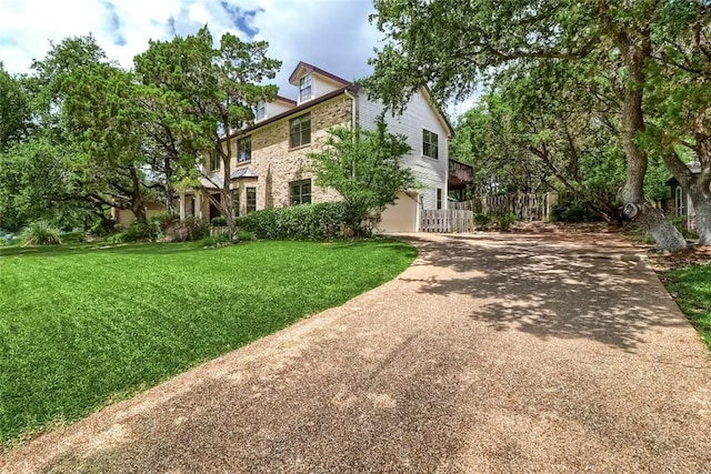 213 Hurst Creek Rd, Austin, TX 78734 - view of front facade with concrete driveway and an attached garage
