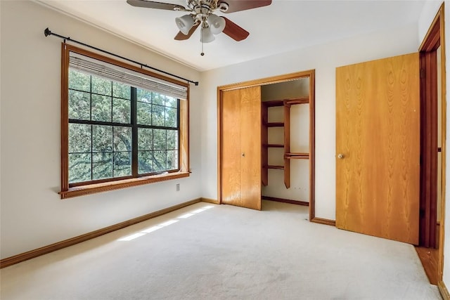213 Hurst Creek Rd, Austin, TX 78734 - unfurnished bedroom with carpet flooring, baseboards, and a ceiling fan