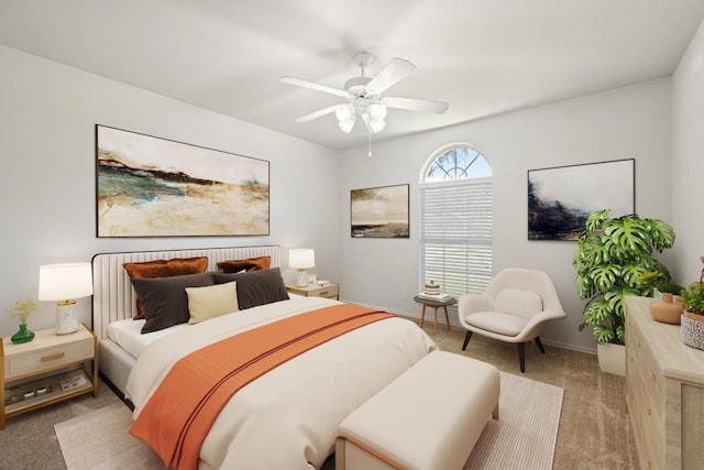2803 Glenwood Trl, Cedar Park, TX 78613 - carpeted bedroom with a ceiling fan and baseboards