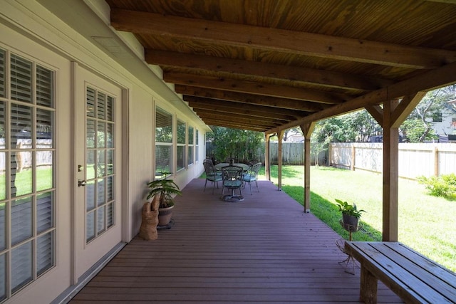 2803 Glenwood Trl, Cedar Park, TX 78613 - deck featuring outdoor dining area