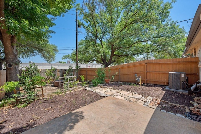 11814 Barrington Way, Austin, TX 78759 - fenced backyard featuring central AC and a patio area