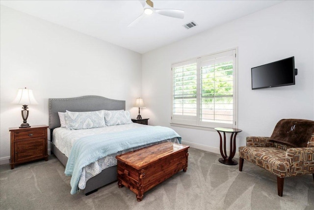 213 Black Wolf Run, Austin, TX 78738 - carpeted bedroom featuring baseboards and ceiling fan