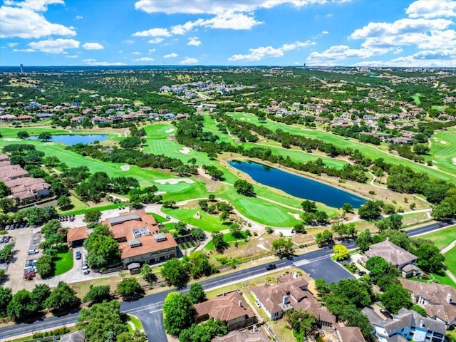 213 Black Wolf Run, Austin, TX 78738 - aerial perspective of suburban area featuring a large body of water and a golf course
