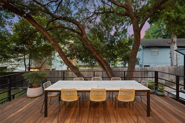 2807 Del Curto Rd Unit G, Austin, TX 78704 - wooden deck with a fenced backyard