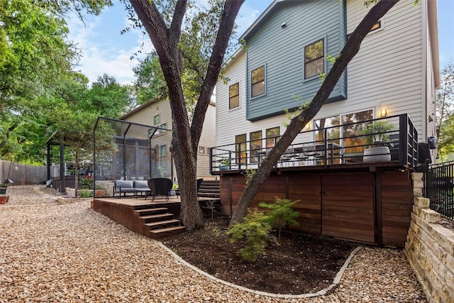 2807 Del Curto Rd Unit G, Austin, TX 78704 - rear view of house featuring a deck