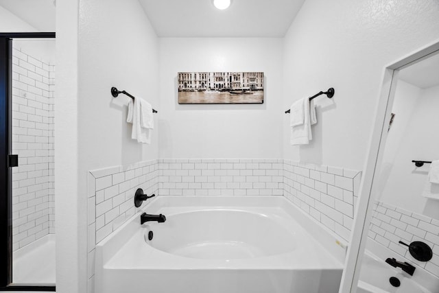 2545 Belle Hubbard Trl, Belton, TX 76513 - bathroom featuring a bath and a shower stall