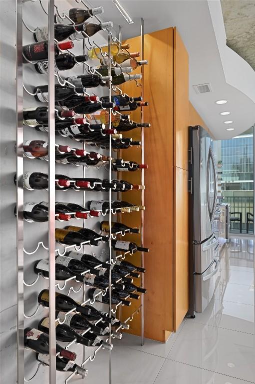 360 Nueces St Unit 3602, Austin, TX 78701 - wine cellar featuring light tile patterned floors