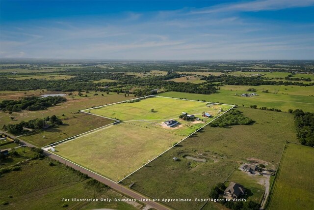 178 Balch Rd, Elgin, TX 78621 - aerial overview of property's location featuring property boundaries highlighted and rural landscape