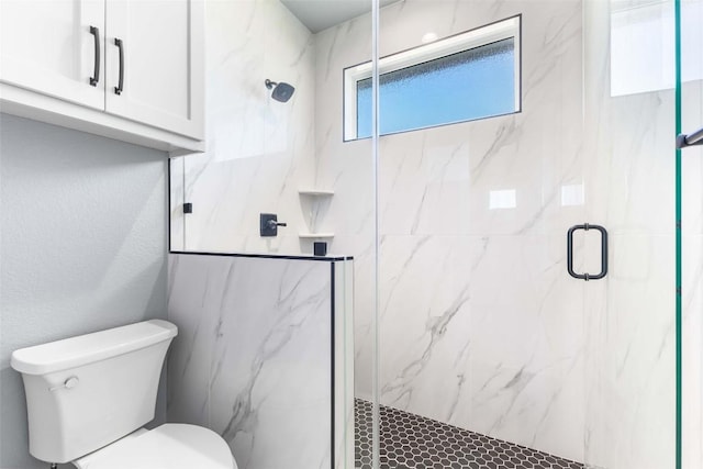 178 Balch Rd, Elgin, TX 78621 - bathroom with a marble finish shower and toilet