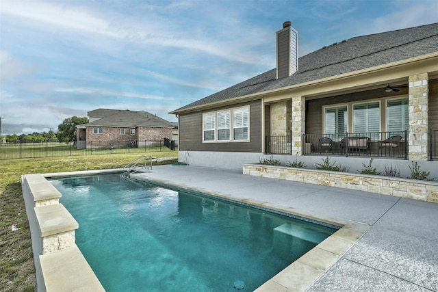 192 Call Dr, Austin, TX 78737 - view of swimming pool featuring a patio area
