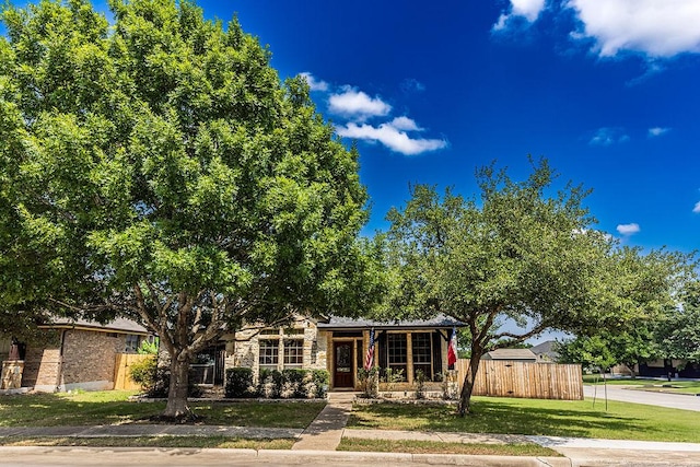 110 Saint Richie Ln, Austin, TX 78737 - view of front of house featuring stone siding