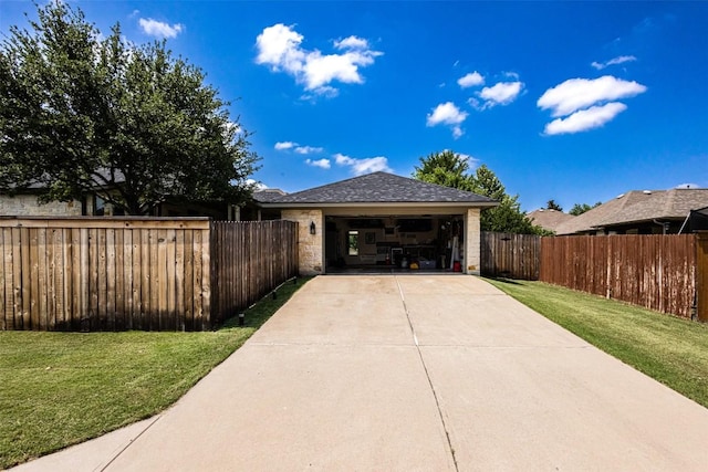110 Saint Richie Ln, Austin, TX 78737 - garage featuring concrete driveway